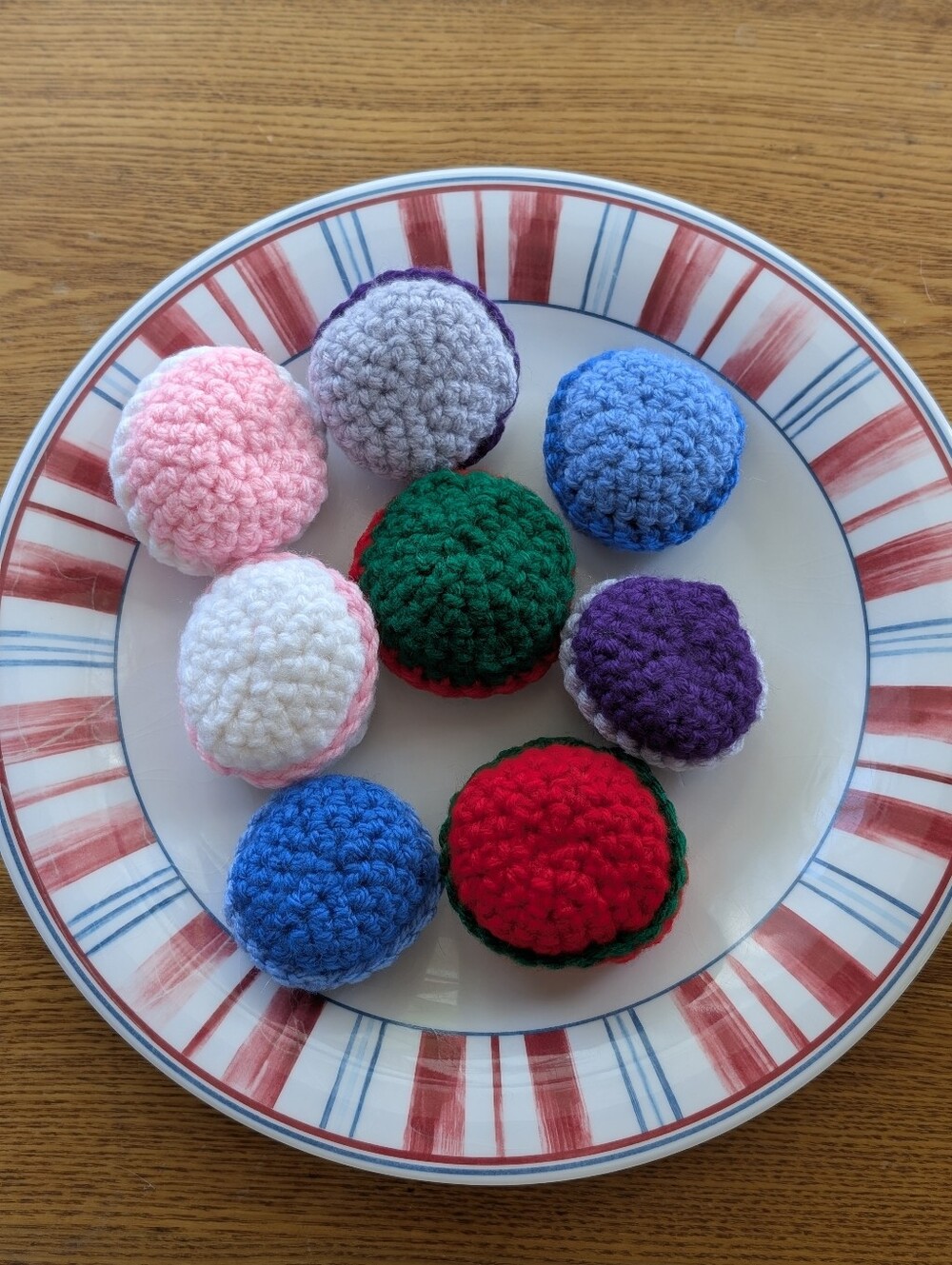 Handmade Crochet Macarons